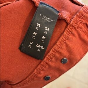 Liverpool Temma Burnt Orange Denim Jacket